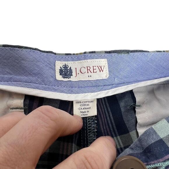 J. Crew Factory blue plaid shorts size 32 - Picture 7 of 15